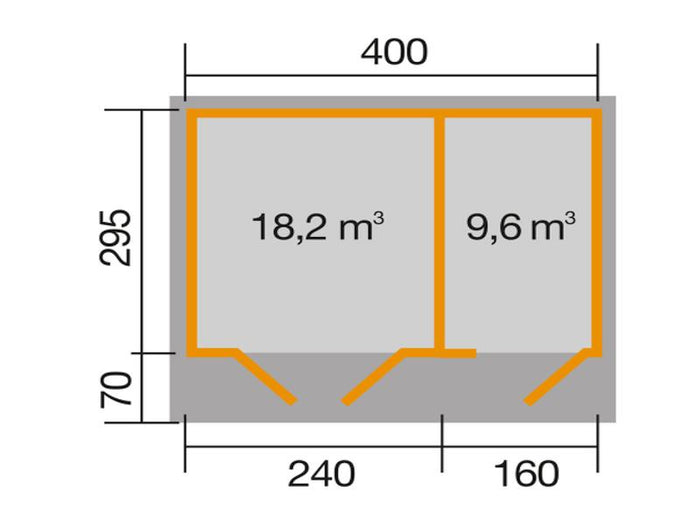 Weka Gartenhaus 261 Größe 2 28 mm