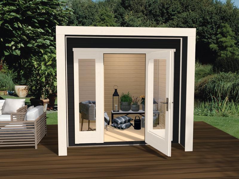 Weka Gartenhaus 263 Größe 1 anthrazit 28 mm