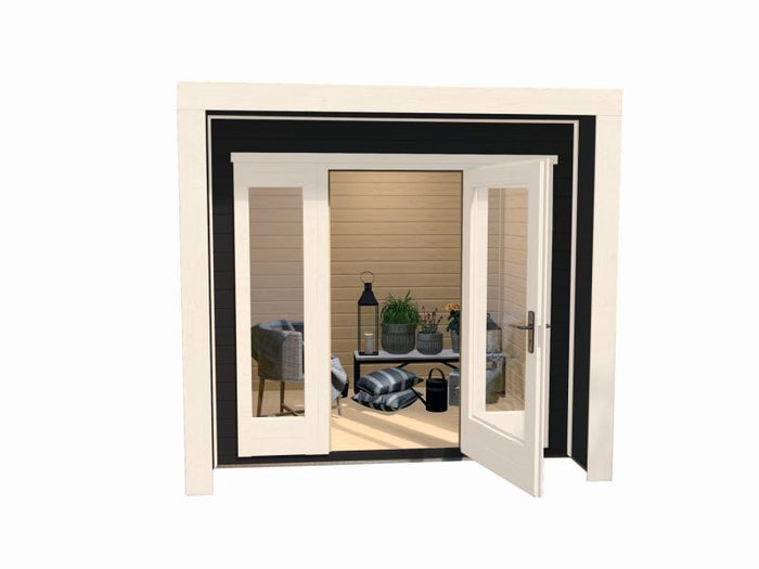 Weka Gartenhaus 263 Größe 1 anthrazit 28 mm