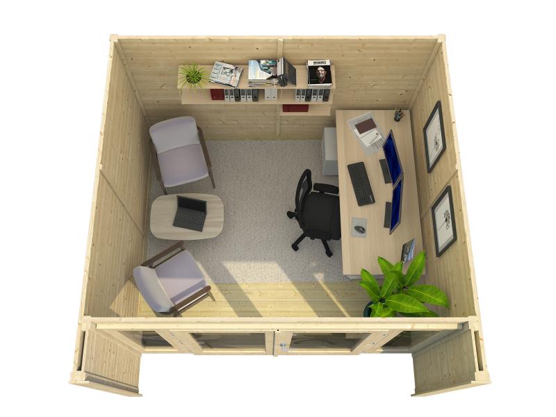 Weka Gartenhaus 263 Größe 1 anthrazit 28 mm