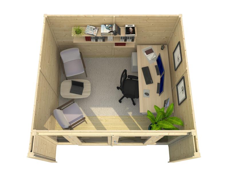 Weka Gartenhaus 263 Größe 3 anthrazit