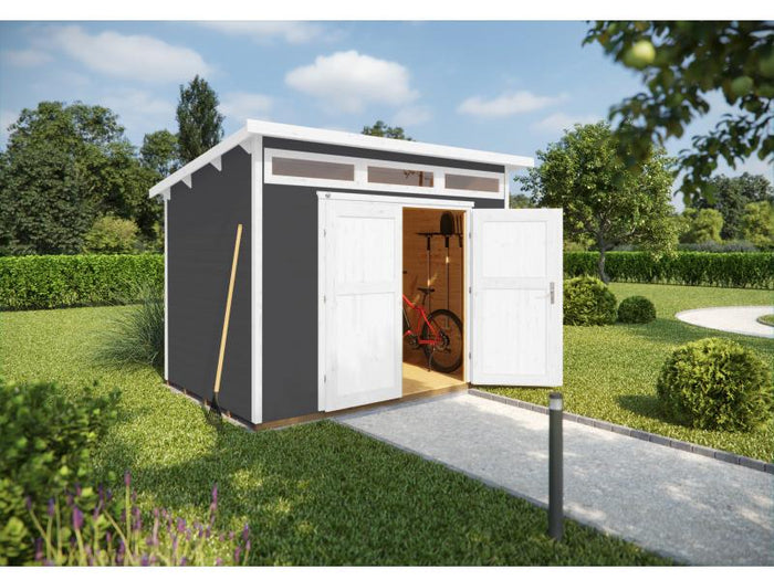 Weka Gartenhaus 264 Gr. 4 21 mm grau