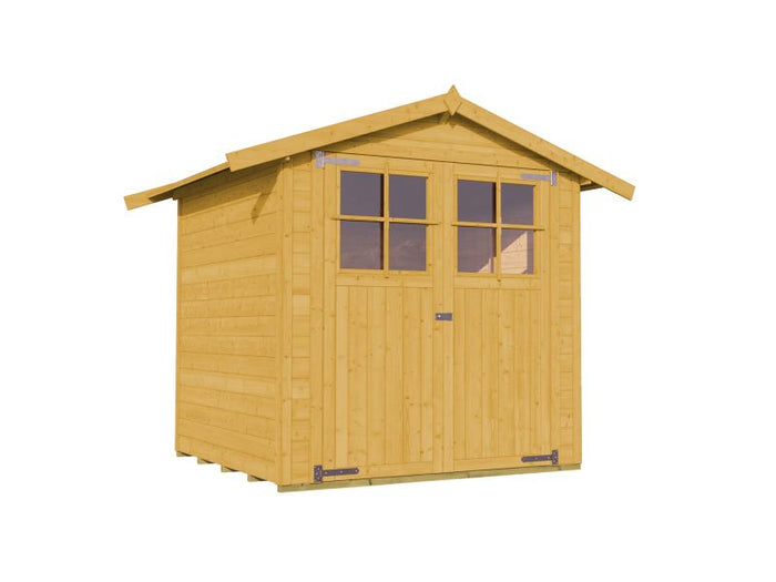 Weka Gartenhaus 316 Größe 1 mit Doppeltür Eiche hell