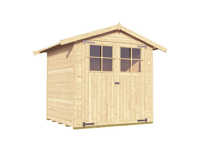 Weka Gartenhaus 316 Größe 2 mit Doppeltür natur