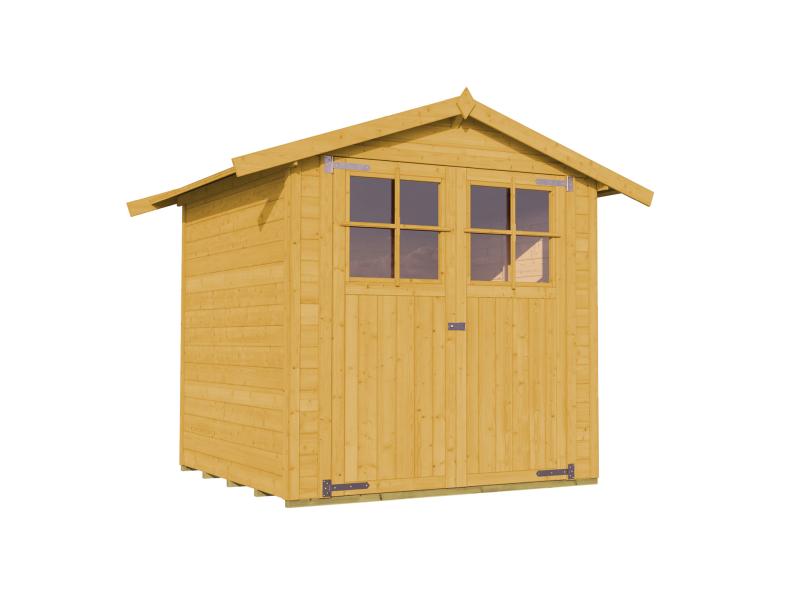Weka Gartenhaus 316 Größe 2 mit Doppeltür Eiche hell