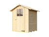 Weka Gartenhaus 317 Größe 2 mit Einzeltür natur