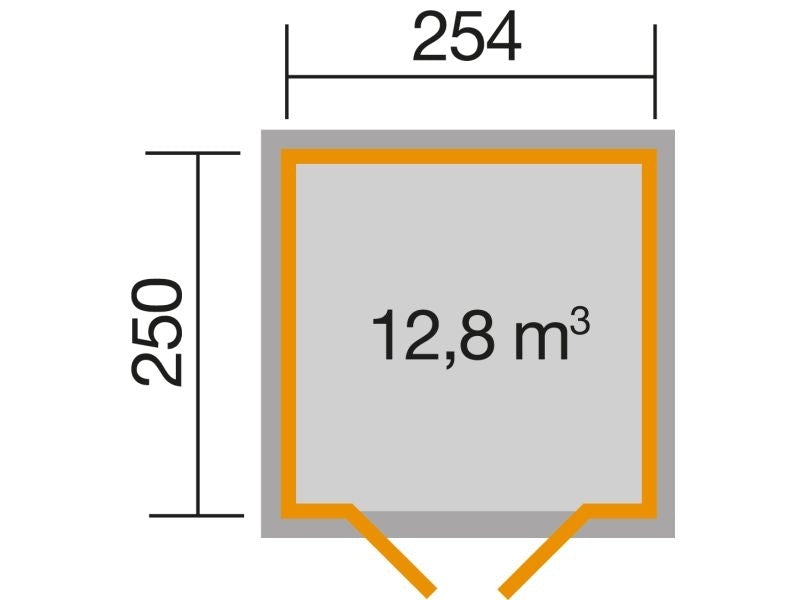 Weka Gartenhaus 321 Größe 3 natur