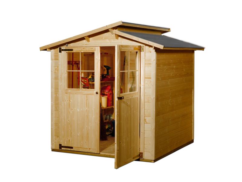 Weka Gartenhaus 323 Größe 1 Eiche hell lasiert