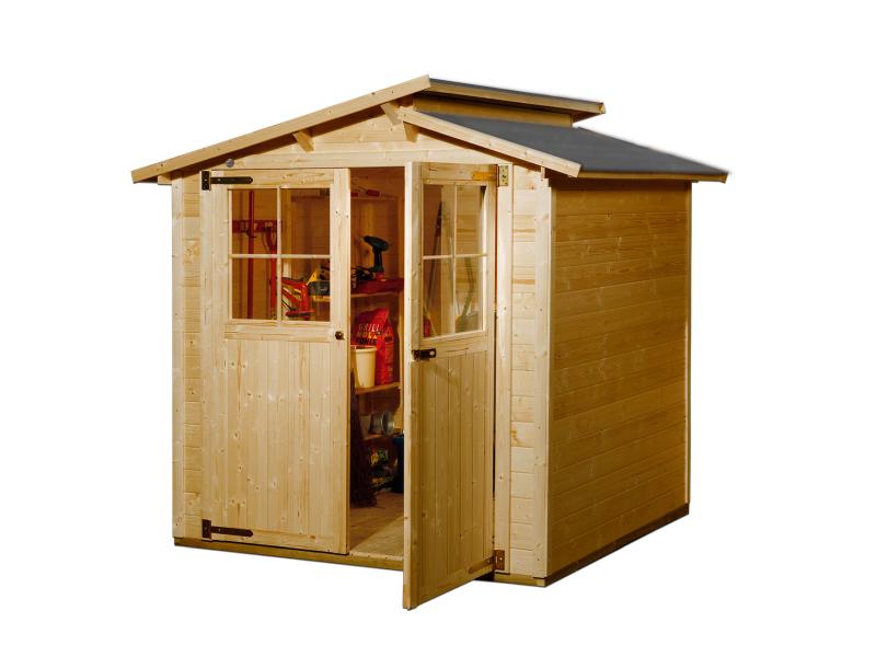 Weka Gartenhaus 323 Größe 2 Eiche hell lasiert