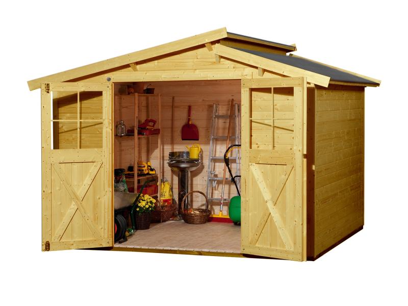 Weka Gartenhaus 323 Größe 3 Eiche hell lasiert