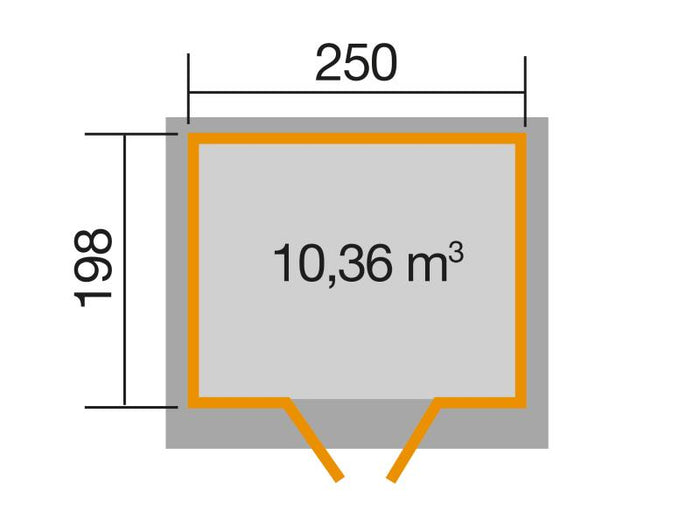 Weka Gartenhaus 325 A Größe 1 lasiert