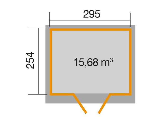 Weka Gartenhaus 325 A Größe 2 natur