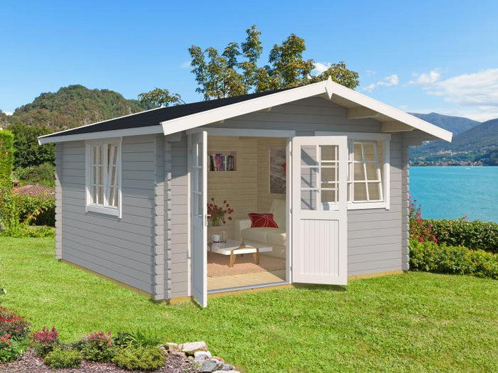 Weka Gartenhaus 401 Gr. 2 hellgrau 40 mm