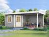 Weka Gartenhaus 5-Eck-Haus 213 Gr 1 grau Anbau 300 cm