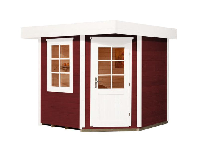 Weka Gartenhaus 5-Eck-Haus 213 Gr 1 schwedenrot