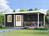 Weka Gartenhaus 5-Eck-Haus 213 Gr 2 anthrazit Anbau 300 cm
