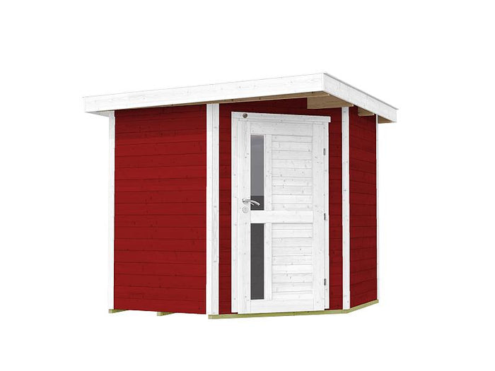 Weka Gartenhaus 5-Eck-Haus 229 A Gr 1 schwedenrot