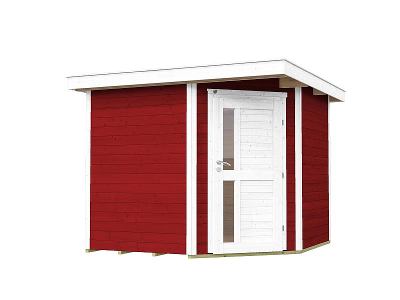 Weka Gartenhaus 5-Eck-Haus 229 A Gr 2 schwedenrot