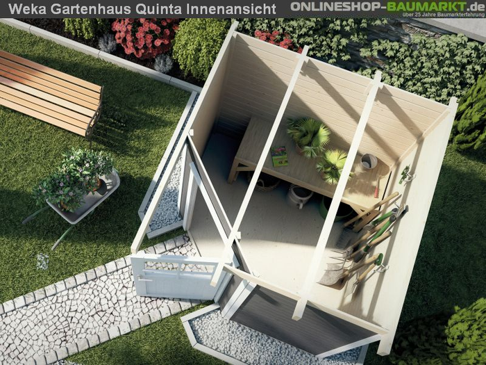 Weka Gartenhaus 5-Eck-Haus 229 Gr 1 grau