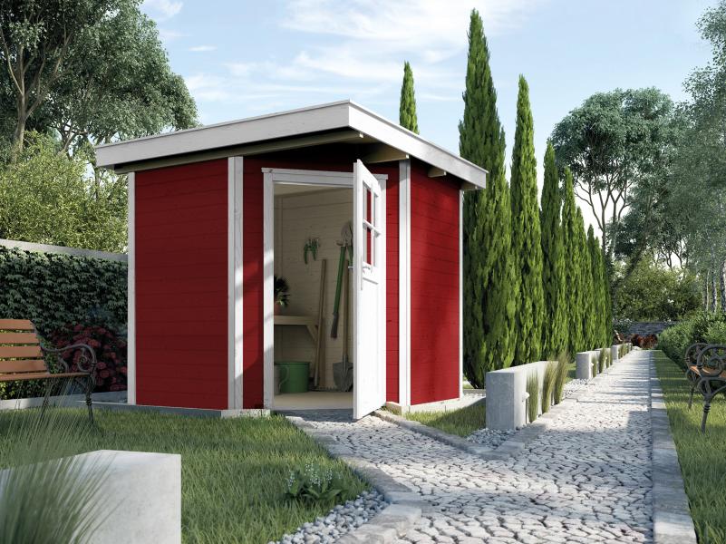 Weka Gartenhaus 5-Eck-Haus 229 Gr 1 schwedenrot