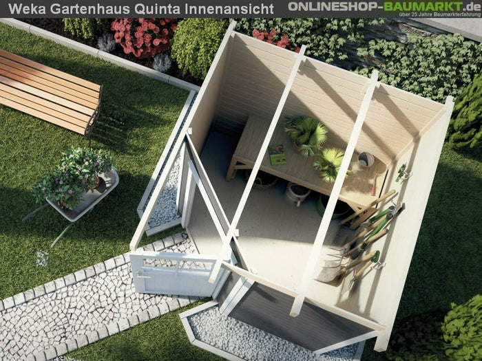 Weka Gartenhaus 5-Eck-Haus 229 Gr 1 anthrazit