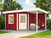 Weka Gartenhaus 5-Eck-Haus Fides 2 Gr 2 schwedenrot Anbau 150 cm