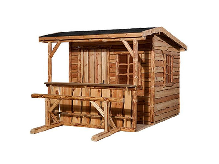 Weka Gartenhaus Almhütte Nature 3 Gr. 2 inkl. Vordach 100 cm