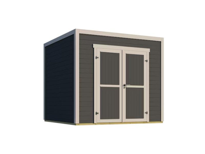 Weka Gartenhaus Batu 2, 28mm, inkl. Vollholz-Doppeltür, Duneklgrau