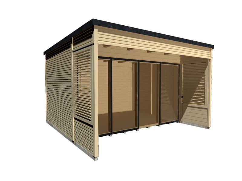 Weka Gartenhaus Cubilis 2.0 Gr. 1 45 mm natur