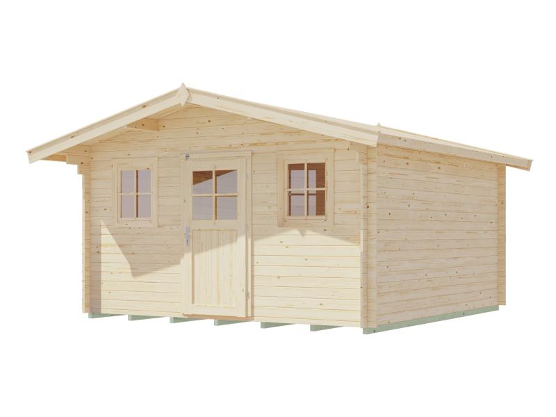 Weka Gartenhaus Konstanz 1 Gr. 2 Vordach 60 cm