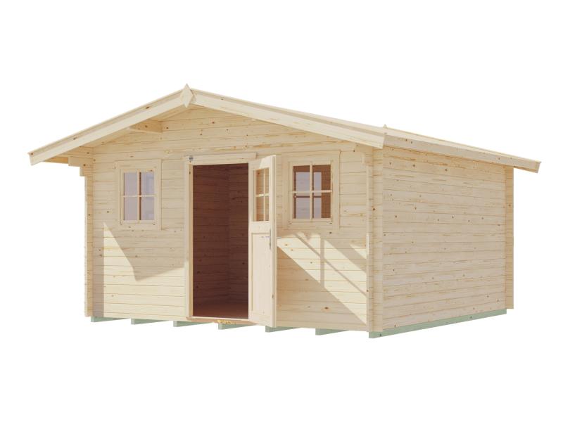 Weka Gartenhaus Konstanz 1 Gr. 2 Vordach 60 cm