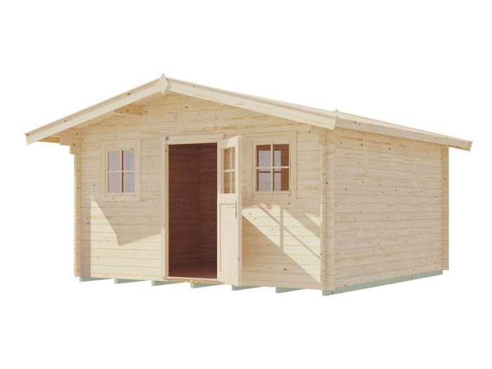 Weka Gartenhaus Konstanz 1 Gr. 2 Vordach 60 cm