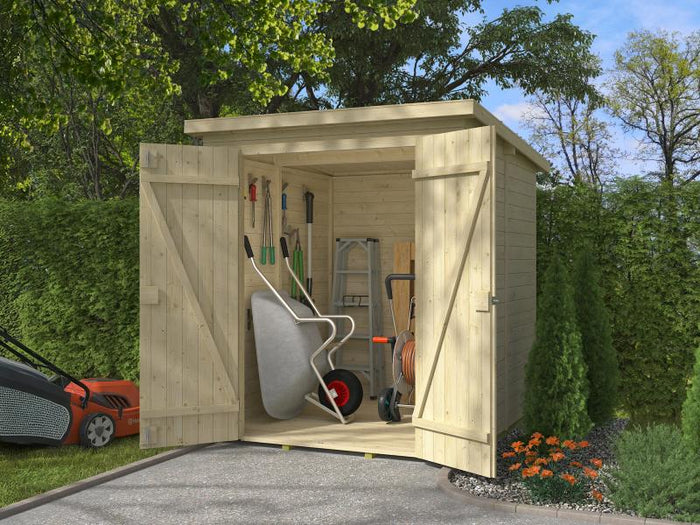 Weka Gartenhaus Mori Gr. 3.1 mit Pultdach, inkl. Fußboden