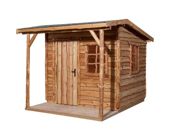 Weka Gartenhaus Nature 2 Gr. 2 inkl. Vordach 100 cm