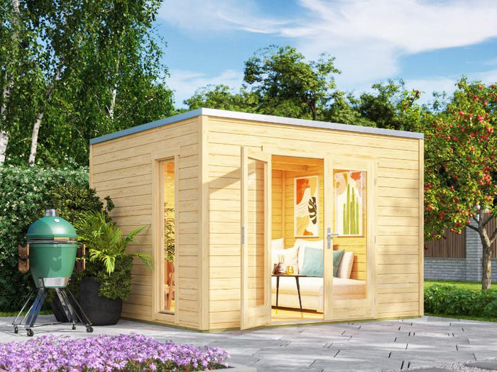 Weka Gartenhaus P 285 Gr. 0 naturbelassen 300 x 250