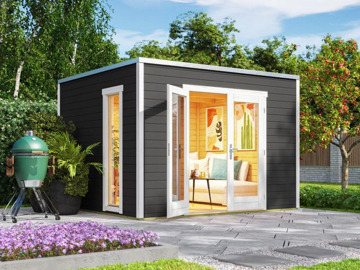 Weka Gartenhaus P 285 Gr. 1 graphitgrau 28 mm