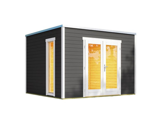 Weka Gartenhaus P 285 Gr. 1 graphitgrau 28 mm