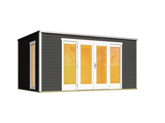 Weka Gartenhaus P 285 Gr. 2 graphitgrau 28 mm