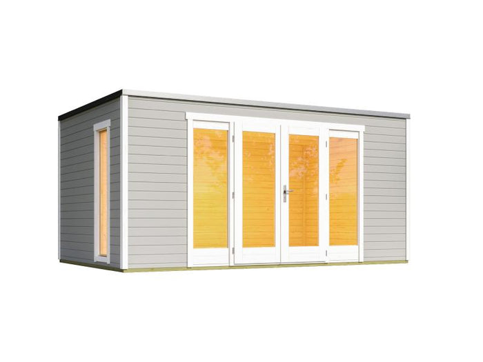 Weka Gartenhaus P 285 Gr. 2 hellgrau 28 mm