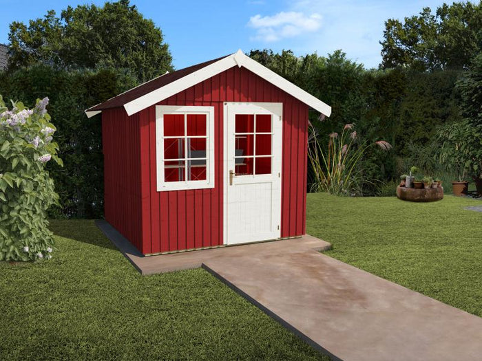 Weka Gartenhaus Schwedenhaus 410 Gr. 2 schwedenrot