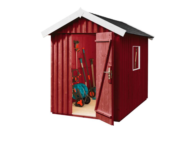 Weka Gartenhaus Schwedenhaus Größe 1 schwedenrot