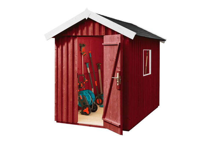 Weka Gartenhaus Schwedenhaus Größe 1 schwedenrot