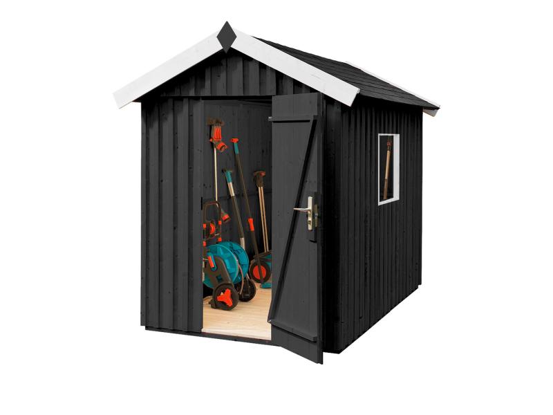 Weka Gartenhaus Schwedenhaus Größe 1 anthrazit