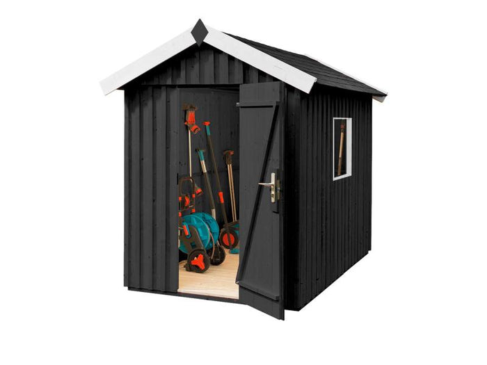 Weka Gartenhaus Schwedenhaus Größe 1 anthrazit