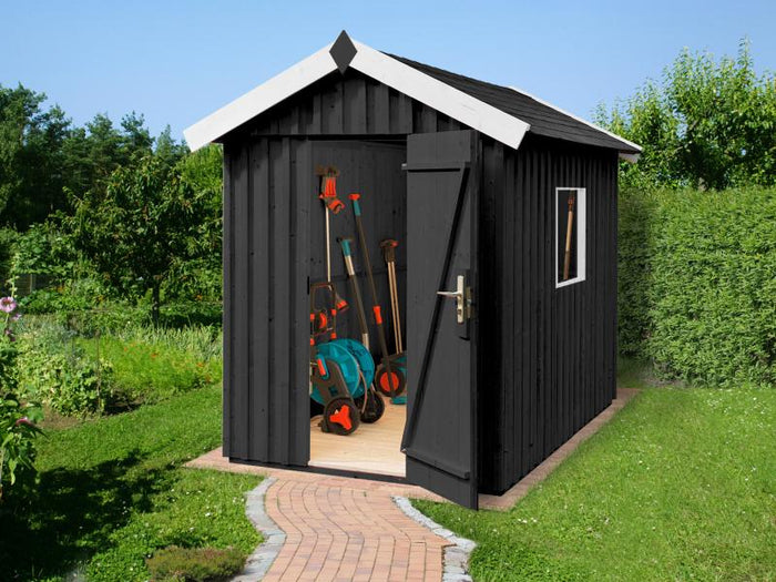 Weka Gartenhaus Schwedenhaus Größe 2 anthrazit