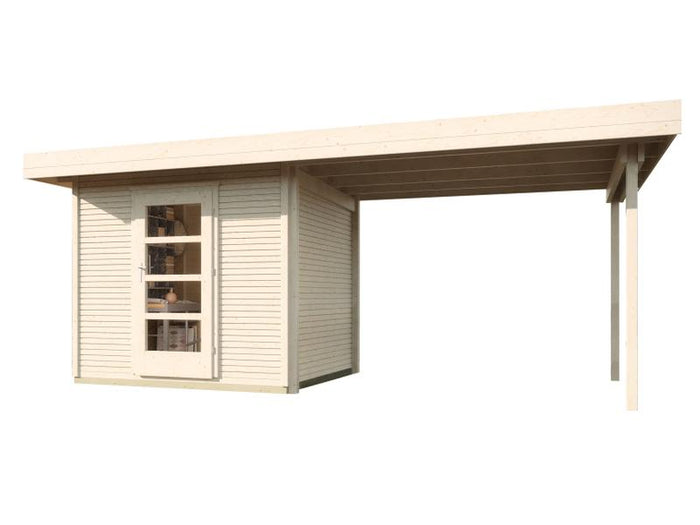 Weka Gartenhaus wekaLine 172 B Größe 1 naturAnbau 300 cm