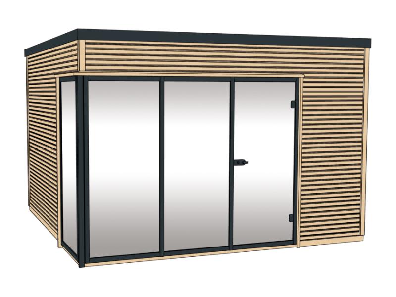 Weka Gartenhaus wekaLine 412 Größe 1 45 mm Premium