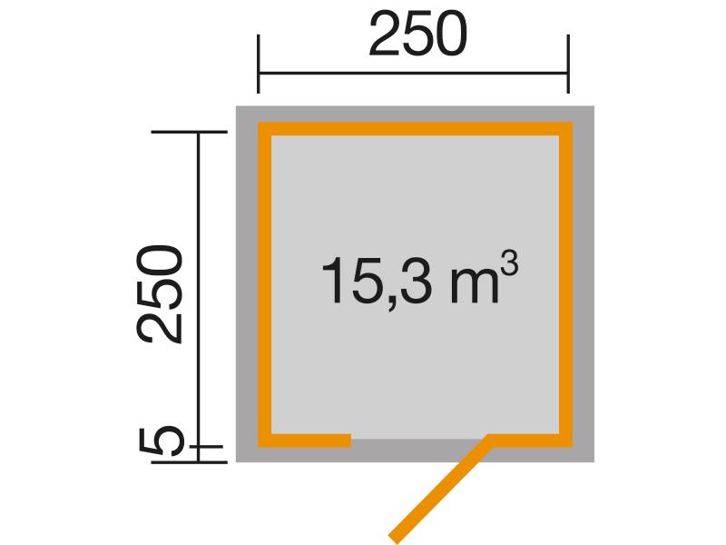 Weka Gartenhaus wekaLine 413 Gr 1 natur