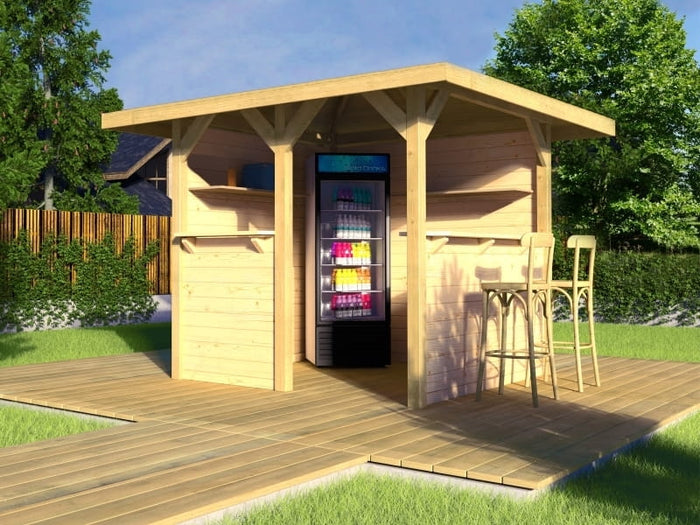 Weka Gartenlaube 657 Gr. 1 inkl. Rück- und Seitenwände