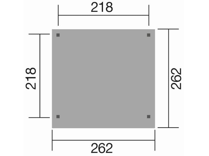 Weka Gartenlaube 657 Gr. 1 inkl. Rück- und Seitenwände